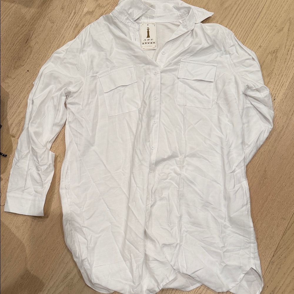 White Button-Up Shirt